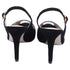 Women's Sergio Rossi Slingback Sandals Heels in Black Suede