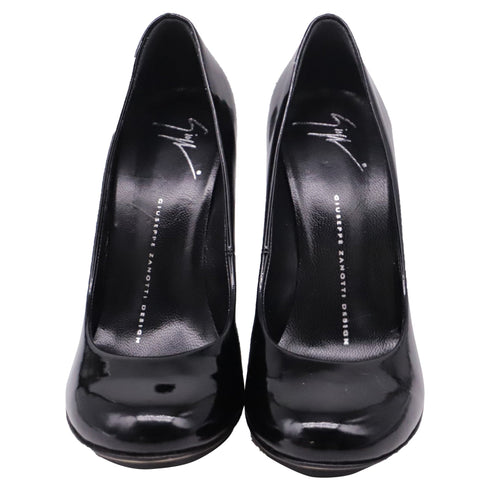 Women's Giuseppe Zanotti Platform Pumps in Black Patent Leather