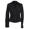 Women's Alexander Wang Single-Breasted Tweed Blazer in Black Cotton
