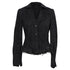 Women's Alexander Wang Single-Breasted Tweed Blazer in Black Cotton