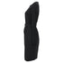 Women's Max Mara Long Sleeve Midi Sheath Dress in Black Wool