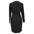 Women's Max Mara Long Sleeve Midi Sheath Dress in Black Wool