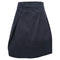 Women's Jil Sander A-Line Midi Skirt in Navy Blue Cotton