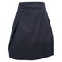 Women's Jil Sander A-Line Midi Skirt in Navy Blue Cotton