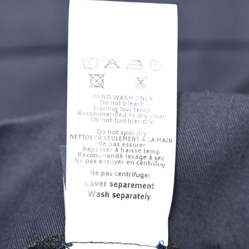 Women's Jil Sander A-Line Midi Skirt in Navy Blue Cotton