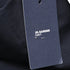 Women's Jil Sander A-Line Midi Skirt in Navy Blue Cotton
