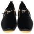 Women's Giuseppe Zanotti Light Jump Gruber Sneakers in Black Velvet