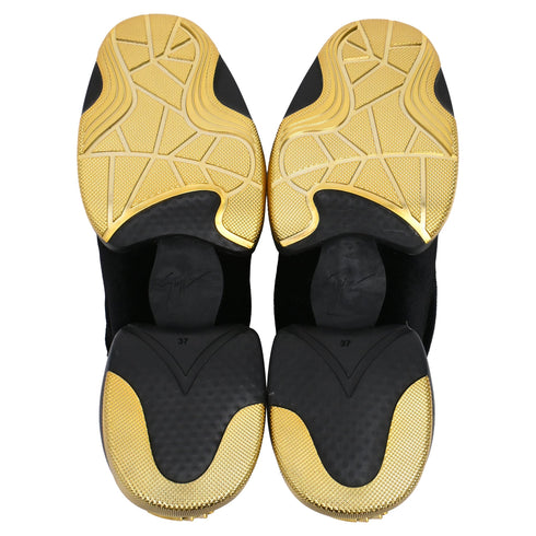 Women's Giuseppe Zanotti Light Jump Gruber Sneakers in Black Velvet