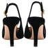 Women's Gianvito Rossi Jaipur 85 Slingback Pumps in Black Velvet