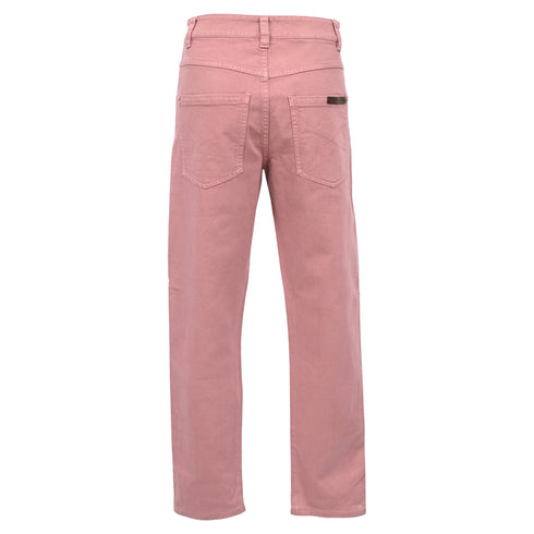 Women's Brunello Cucinelli Straight-Leg Jeans in Pink Cotton