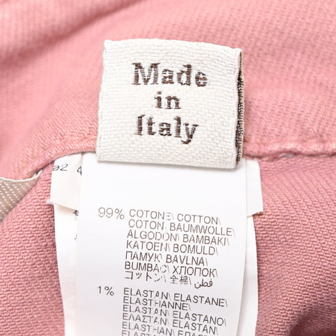 Women's Brunello Cucinelli Straight-Leg Jeans in Pink Cotton