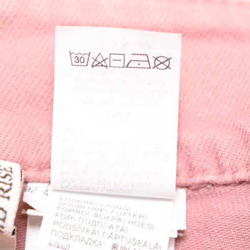 Women's Brunello Cucinelli Straight-Leg Jeans in Pink Cotton