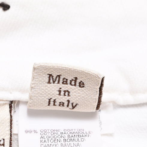 Women's Brunello Cucinelli Straight-Leg Jeans in White Cotton