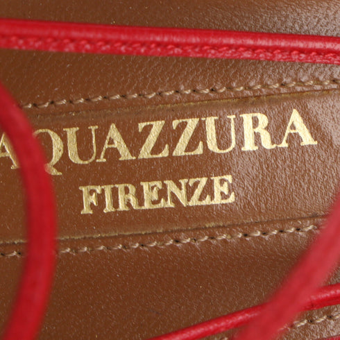 Women's Aquazzura Alexa 50 Pumps in Red Patent Leather