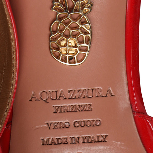 Women's Aquazzura Alexa 50 Pumps in Red Patent Leather
