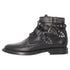 Women's Saint Laurent Studded Ranger Ankle Boots in Black Leather