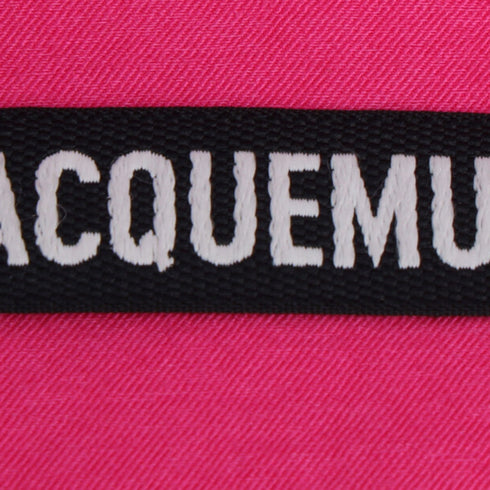 Women's Jacquemus La Chemise Arles Cutout Mini Dress in Pink Viscose