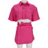 Women's Jacquemus La Chemise Arles Cutout Mini Dress in Pink Viscose