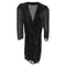 Women's Ba&Sh Celia Polka Dot Ruffled Mini Dress in Black Silk