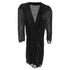 Women's Ba&Sh Celia Polka Dot Ruffled Mini Dress in Black Silk