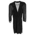 Women's Ba&Sh Celia Polka Dot Ruffled Mini Dress in Black Silk