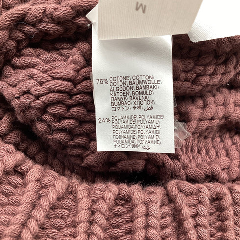 Women's Brunello Cucinelli Open-Work Knitted Top in Brown Cotton