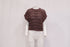Women's Brunello Cucinelli Open-Work Knitted Top in Brown Cotton