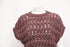 Women's Brunello Cucinelli Open-Work Knitted Top in Brown Cotton