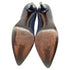 Women's Stuart Weitzman Snake-Embossed Pointed Pumps in Navy Blue Leather