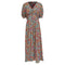 Women's Saloni Lea Printed Midi Dress in Multicolor Viscose