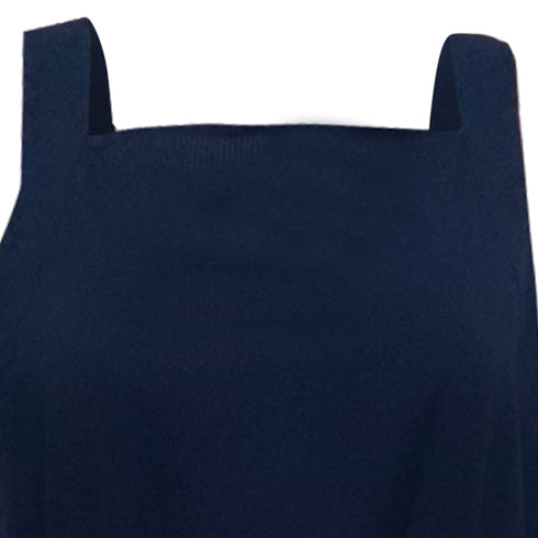 Women's Max Mara Leisure Panfilo Midi Dress in Navy Blue Cotton