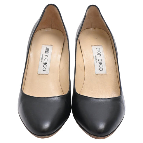 Women's Jimmy Choo Romy Pumps in Black Leather