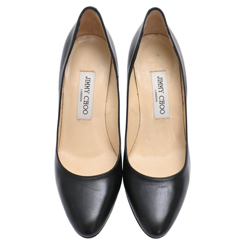 Women's Jimmy Choo Romy Pumps in Black Leather