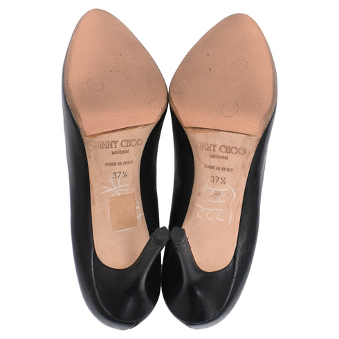 Women's Jimmy Choo Romy Pumps in Black Leather