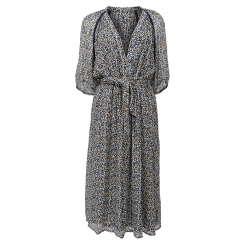 Women's Ba&sh Kamala Midi Dress in Multicolor Viscose