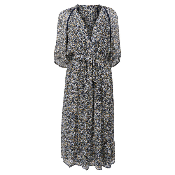 Women's Ba&sh Kamala Midi Dress in Multicolor Viscose