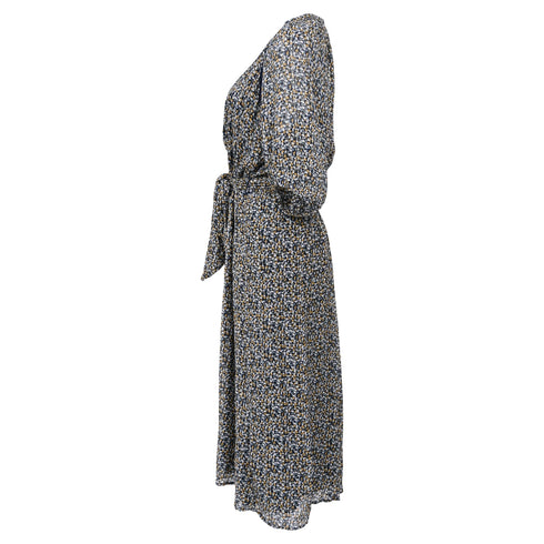 Women's Ba&sh Kamala Midi Dress in Multicolor Viscose