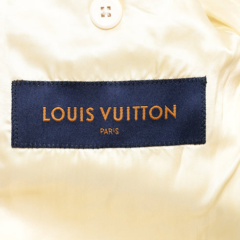Men's Louis Vuitton Embossed Cloud Blazer in Blue Polyester