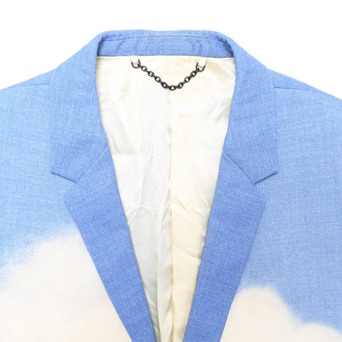 Men's Louis Vuitton Embossed Cloud Blazer in Blue Polyester