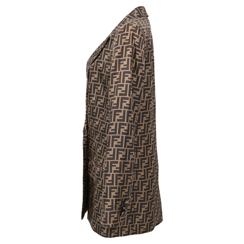 Women's Fendi Monogram Blazer in Multicolor Silk