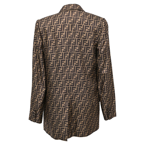 Women's Fendi Monogram Blazer in Multicolor Silk
