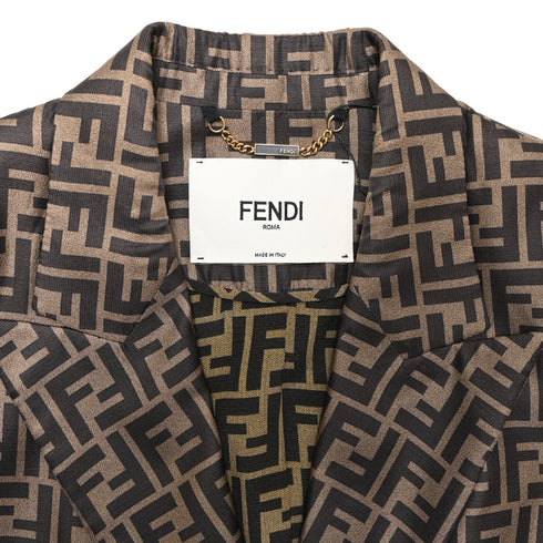 Women's Fendi Monogram Blazer in Multicolor Silk