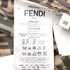 Women's Fendi Monogram Palazzo Trousers in Multicolor Silk