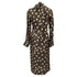 Women's Fendi Printed Midi Dress in Brown Silk
