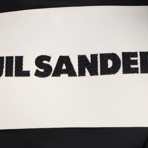 Men's Jil Sander Camp-Collar Overshirt in Black Wool