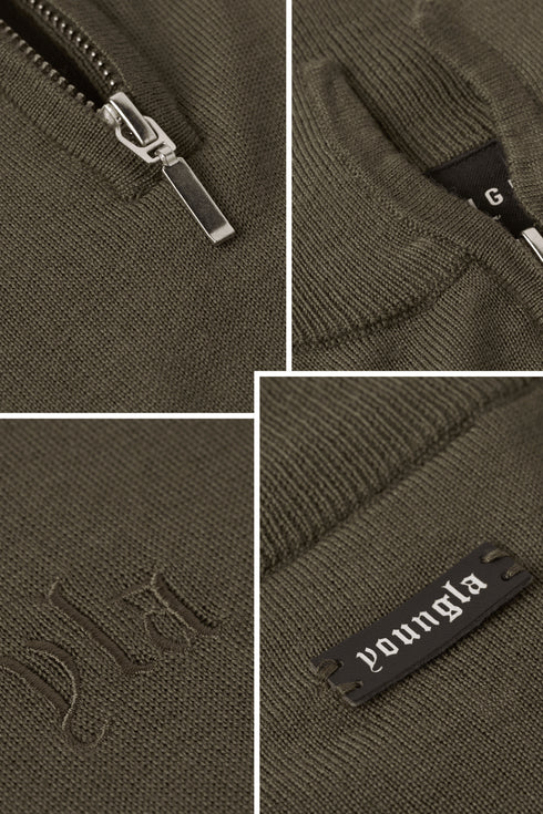 8048 - Monaco Wool Quarter-Zip Sweaters