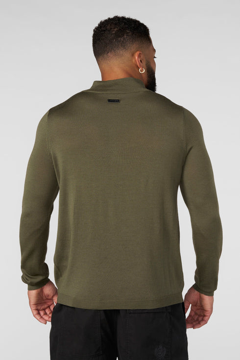 8048 - Monaco Wool Quarter-Zip Sweaters