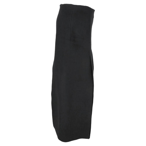 Women's Proenza Schouler Straight Maxi Skirt with Slits in Black Wool