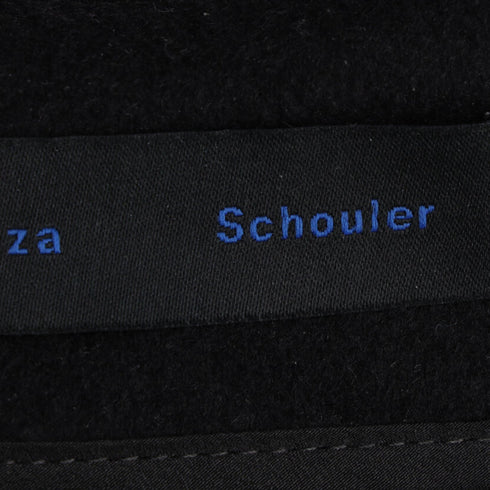 Women's Proenza Schouler Straight Maxi Skirt with Slits in Black Wool