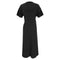 Women's Proenza Schouler Short-Sleeve Midi Dress in Black Cotton
